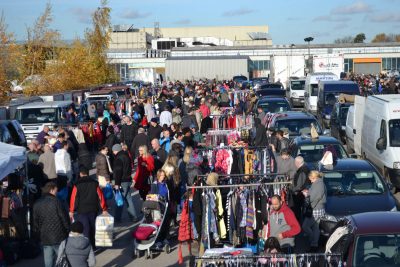 Busy car boot sale