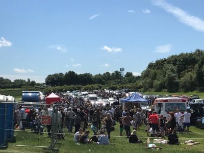 Stanborough car boot sale on a sunny afternoon