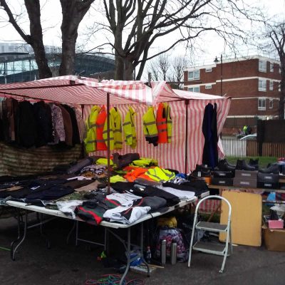 Image of a packed stand at Tottenham Car Boot sale